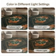 thumbnail image 7 of ODIKA Snake Battle Motif Martial Scroll Folk Versus Striped Tibetan Tiger Refined for Dining Room, Under Table, Home Office, Non-Slip Chair-Friendly, 7 of 7