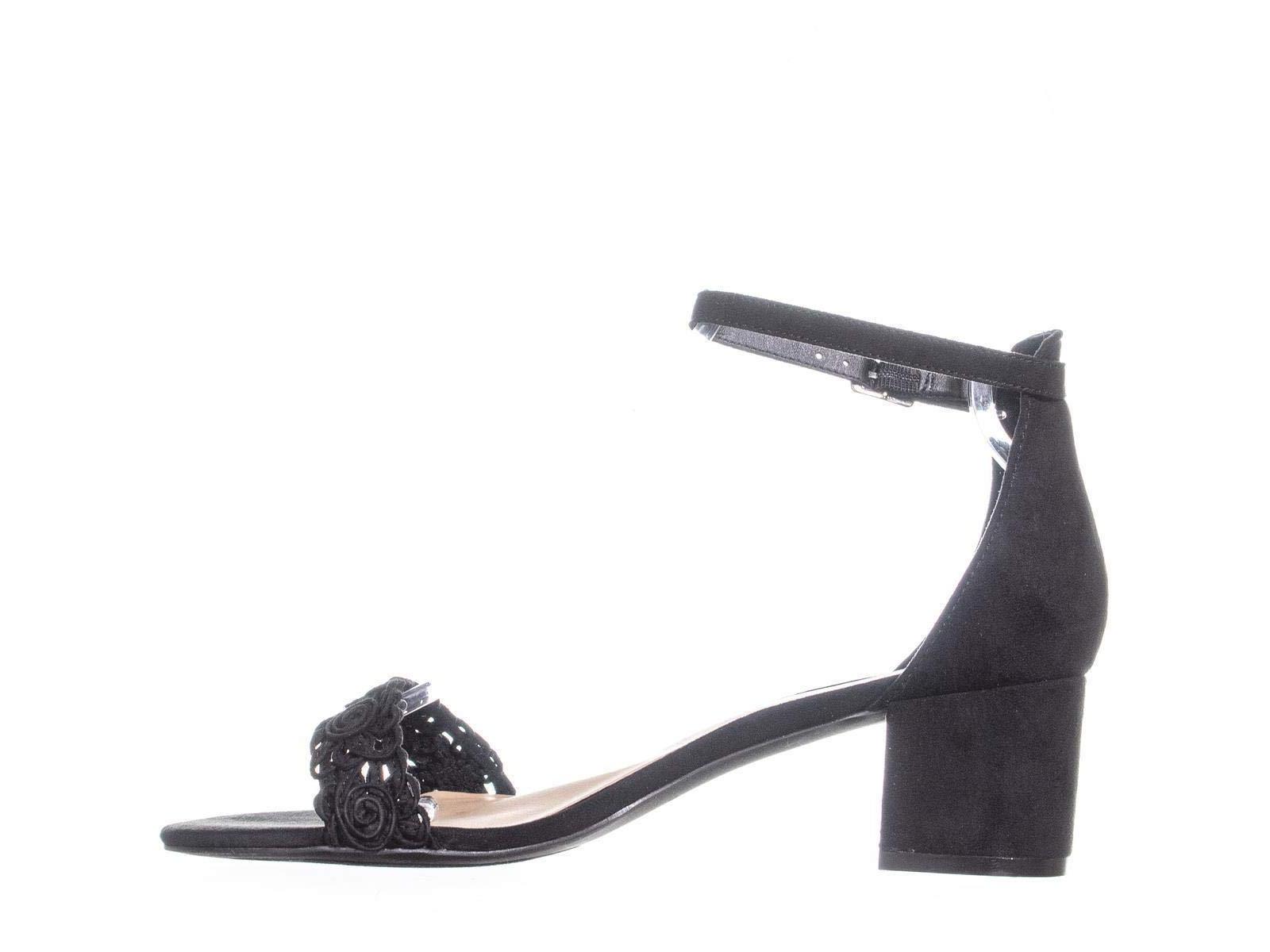 American Rag Womens Brexley Fabric Open Toe Formal Ankle Strap, Black, Size 9.5 - image 1 of 5