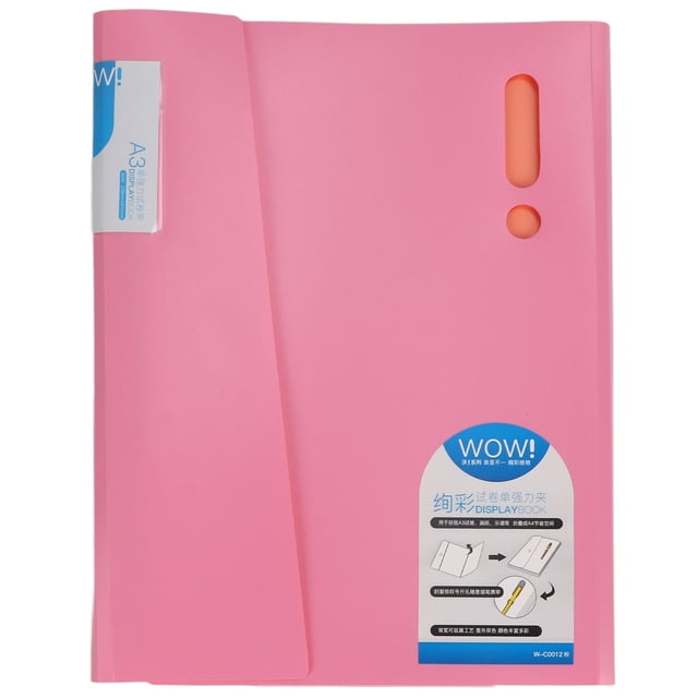Folder, Thickened Paper Holder Design Multilayer Folder For Student Pink
