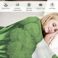 thumbnail image 3 of QZHH  Broccoli, Thickened Throw Blankets,Broccoli and Dots,Super Soft Flannel Cozy Blankets for Adults,Washable Lightweight Fuzzy for Sofa Bed Office,Green White, 3 of 6
