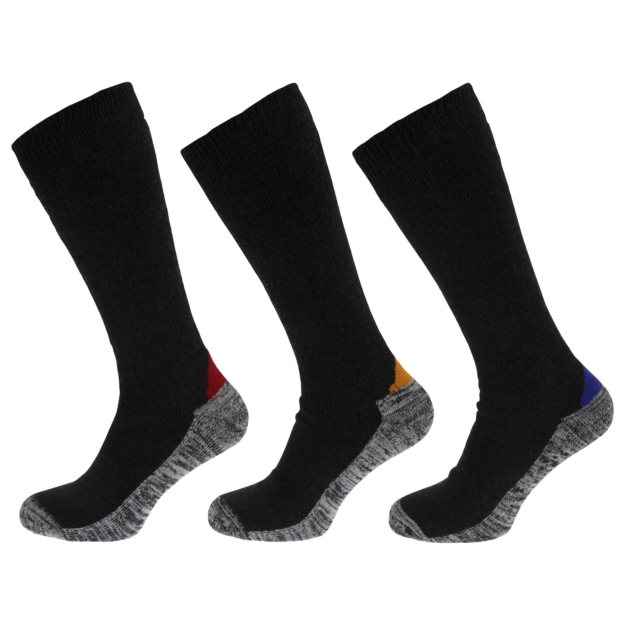 Mens Longer Length Wool Blend Functional Work Socks (3 Pairs) | Walmart ...