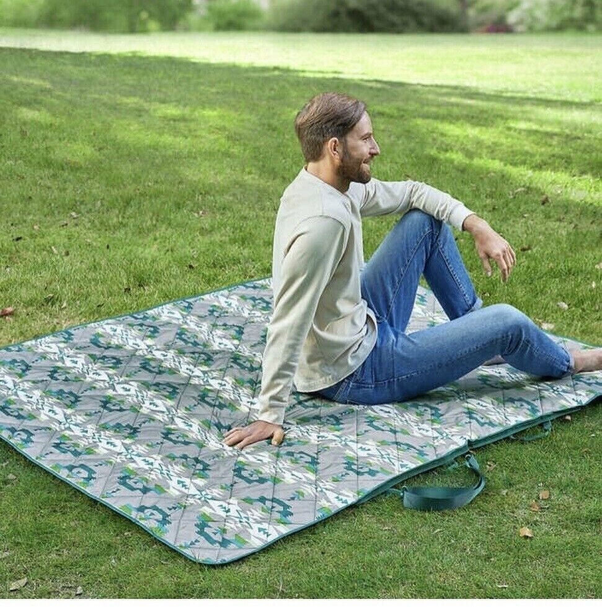 Pendleton Outdoor Packable Blanket 60 X 72 Avra Valley Teal Gray