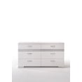 thumbnail image 2 of ACME Naima II 6 Drawer Wood Dresser in White, 2 of 6