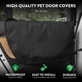 thumbnail image 3 of Plush Paws Products Premium Car Door Protector | Washable & Waterproof Interior Door Cover for Car, Truck, & SUV | One Size Fits Most Nonslip, Tear Resistant Door Guard | Set of 2 Black, 3 of 6