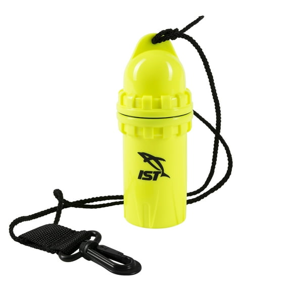 IST DB7 Small High Impact Dry Canister with Hang Cord and Clip (Yellow)