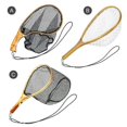 thumbnail image 5 of Fishing Landing Net with Elastic Lanyard Fly Fishing Net Fishing Catch and Release Net, 5 of 5
