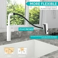 thumbnail image 3 of Waterfall Kitchen Faucet,Matte Black Kitchen Faucet with Pull Down Sprayer,Faucets for Kitchen Sink,Single Handle Kitchen Faucet Stainless Steel,Pull Out Sprayer Kitchen Faucets, 3 of 12