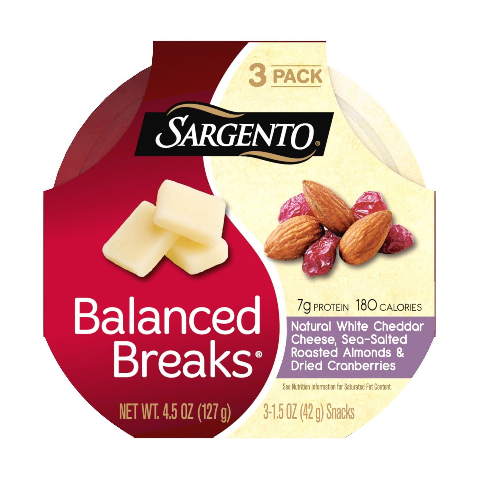 Sargento® Balanced Breaks®, Natural White Cheddar Cheese, SeaSalted