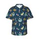thumbnail image 1 of Fotbe Space Sleeping Panda Camisa Hawaiana para Hombre Unisex – Camisa Casual de Verano con Botones de Manga Corta de Algodón y Lino,Large, 1 of 7