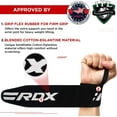 thumbnail image 1 of RDX Weight Lifting Wrist Support Wraps, IPL USPA Approved, Elasticated Pro 18â€ Cotton Straps, Thumb Loop, Powerlifting Bodybuilding Fitness Strength Gym Training WOD Workout, Gymnastics Calisthenics, 1 of 5