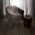 thumbnail image 3 of Quality Home Shiny Chenille Throw Blanket-80" Light Grey, 3 of 5