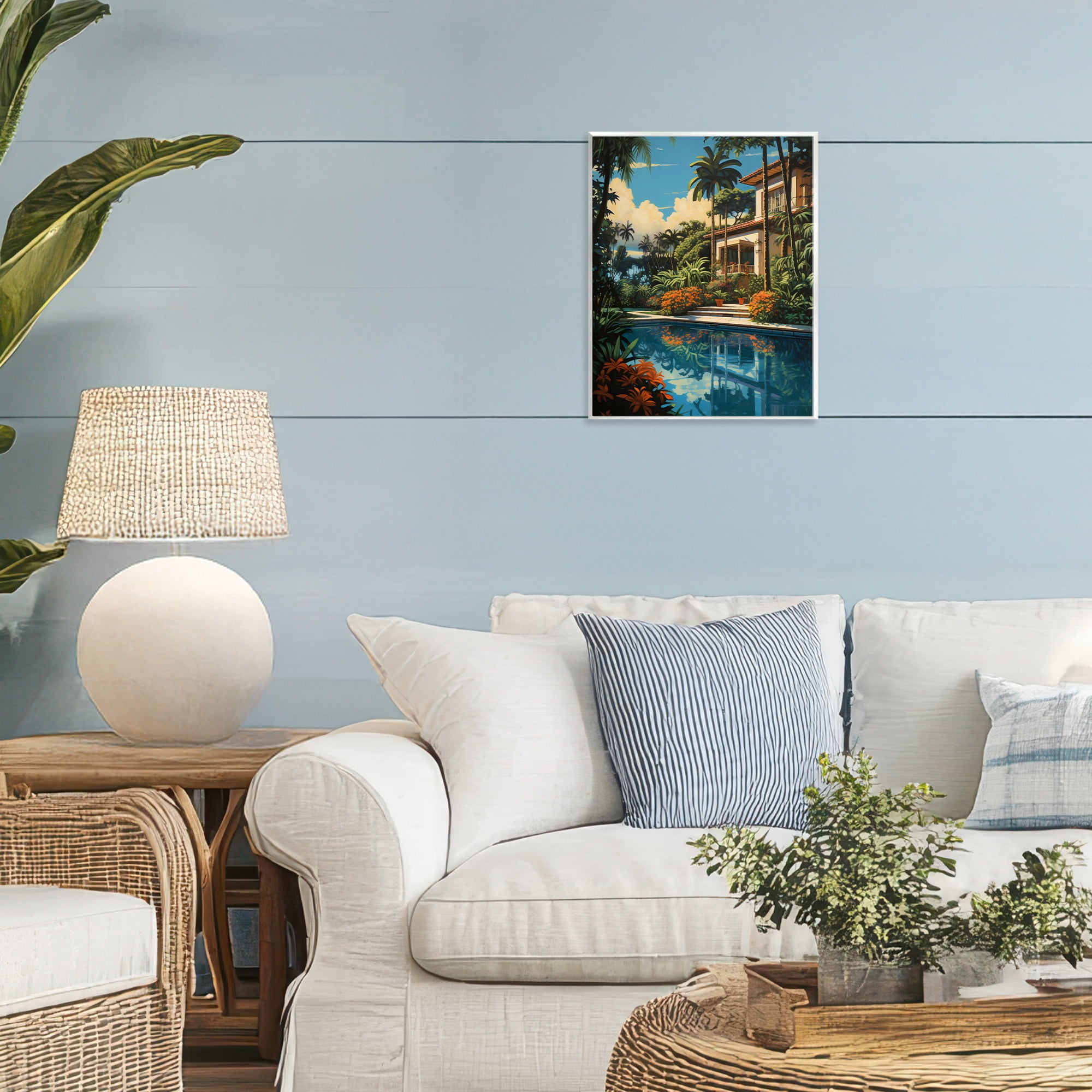 Stupell Industries Tropical Tranquility Villa Wall Plaque Art, design by Creative Studio