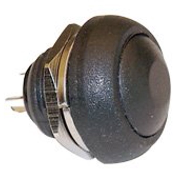 CES SPST Push Button Switch Black MOMENTARYON Normally Open
