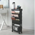 thumbnail image 5 of (2 pack) Pen+Gear Tiered Organizing Cart, Black, 5 of 8