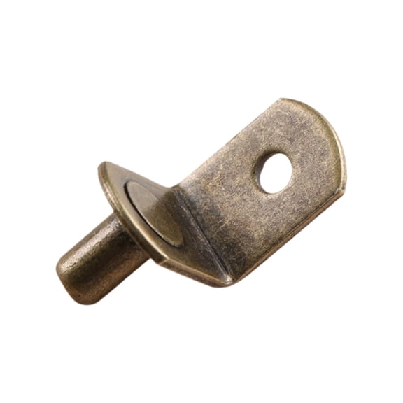 6Mm Shelf Support Pins with Rubber Sleeve, Cabinet Shelf Holders Brackets for Glass Wood Shelves, Furniture Bookcase Kitchen, Anti-Scratch, Rustproof, Easy Install, 1Pcs (Bronze)