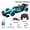 Blue, variant on M Buder Remote Control Spray Stunt Car 2.4GHz 1/14 Scale 360 Degree Rotation Auto Demo Dual Control Blue 2 Batteries 16.1 inches / 41 cm[cite: 1]