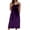 Purple, variant on Ashirexll Womens Summer Dresses, Flowy Dresses for Women, Fashionable Solid Color Elegant Velvet Spaghetti Strap Slip Dress