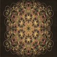 thumbnail image 1 of Ahgly Company Machine Washable Indoor Square Transitional Light Brown Area Rugs, 8' Square, 1 of 7