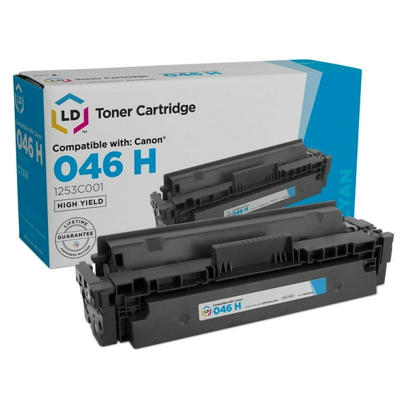 LD Products Compatible Toner Cartridge Replacement for Canon 046H 1253C001 High Yield (Single Cyan)