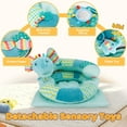 thumbnail image 5 of 3-in-1 Portable Baby Tummy Time Pillow & Seated Support Playmat with Detachable Sensory Toys for Newborns Infants, 5 of 7