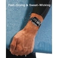 thumbnail image 2 of Banda de Muñeca Deportiva Ajustable YAJOJO G128 de Nylon Negra, 2 of 6
