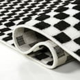 thumbnail image 4 of JONATHAN Y SCANDINAVIAN 4 x 6 Area Rug, Finn Minimalist Checkered Monotone - Black/White, SCN108B-4, 4 of 7