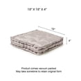 thumbnail image 2 of · REDEARTH · Velvet Floor Pillows-Premium Rayon Cotton Velvet Washable Plush Extra Soft Square seat Cushion with Handle for Dining, Patio, Office, Hardwood Floor (18"x18"x4"; Light Gray) Pack of 2, 2 of 8