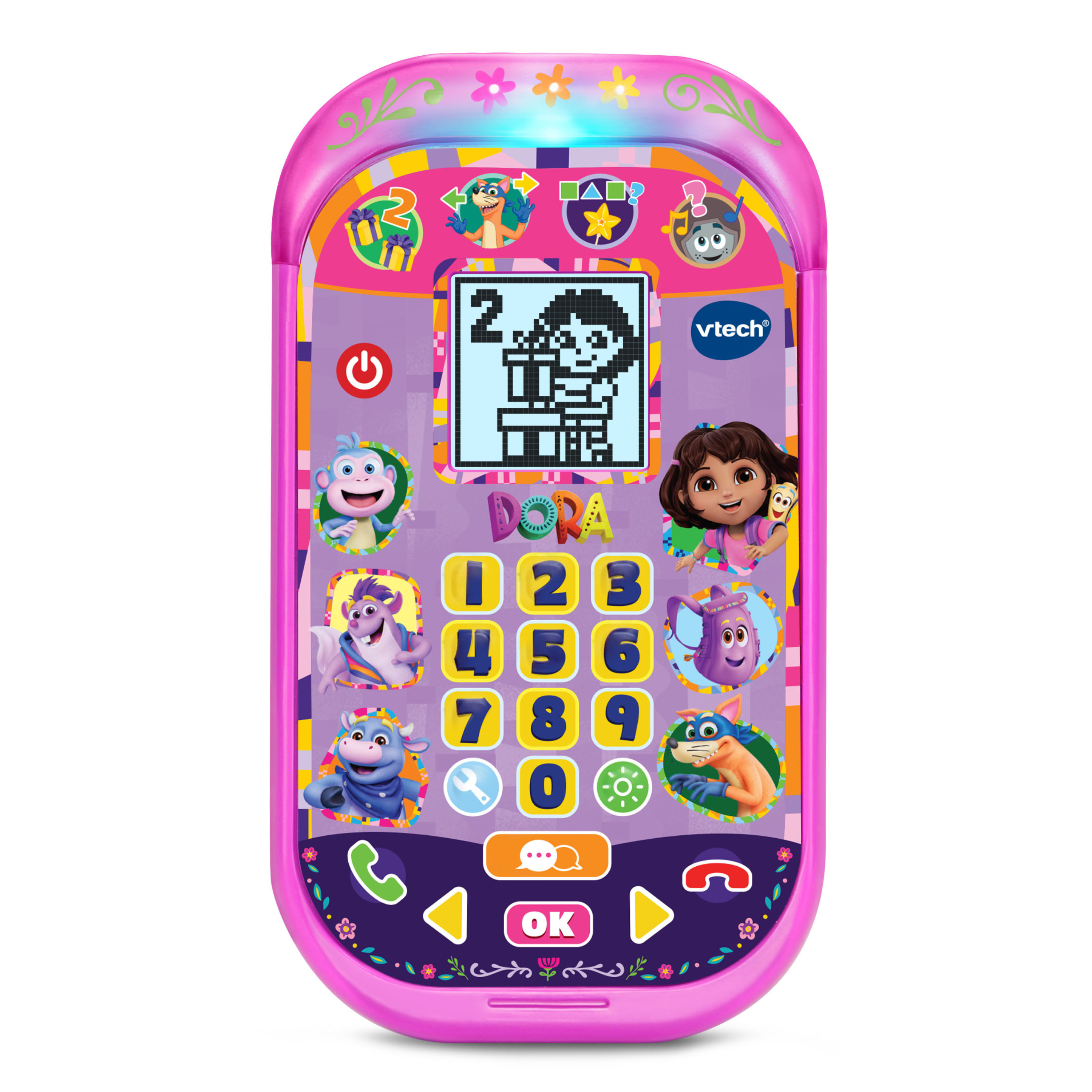 VTech® Dora Adventure Calls Learning Phone - French Version, 3+ Yrs
