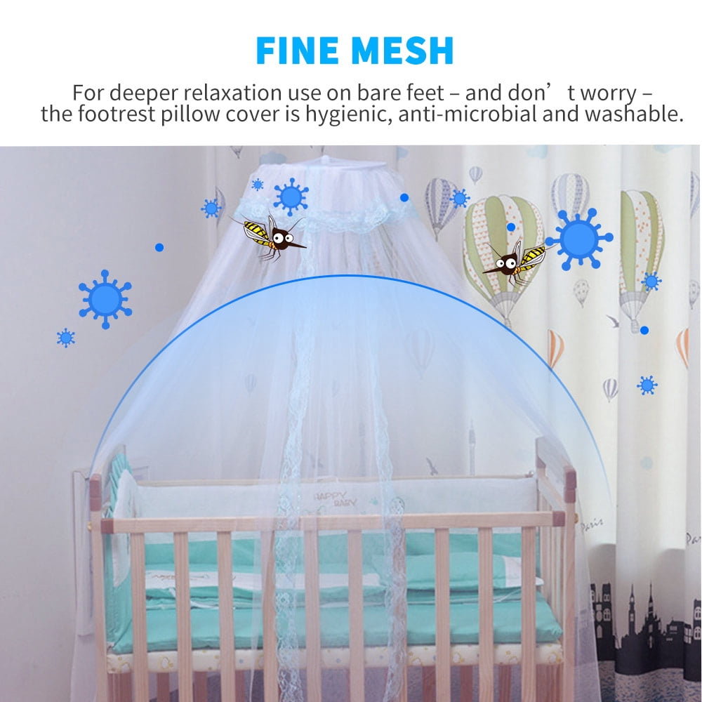 Tssuoun Universal Crib Mosquito Net Children Baby Mosquito Net Dome Foldable Mosquito Cover