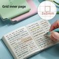 thumbnail image 4 of Students High Quality Portable Grid Page Mini PU Leather Notebook Diary Weekly Planner Agenda Book Pocket Notepad 06, 4 of 8