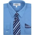 thumbnail image 3 of S.H. Churchill & Co. 4 Piece Boy's Dress Shirt Set with Long Tie, Bow Tie and Pocket Square, 3 of 6