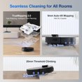 thumbnail image 3 of ECOVACS DEEBOT T30S AI Care Robot Vacuum and Mop - AI Instant Re-mop, 11000Pa, ZeroTangle Technology, TruEdge Adaptive Edge Mopping, Hot Water Mop Washing, Self Refilling, Auto-Mop Lifting, 3 of 11