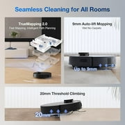 ECOVACS DEEBOT T30S AI Care Robot Vacuum and Mop - AI Instant Re-mop, 11000Pa, ZeroTangle Technology, TruEdge Adaptive Edge Mopping, Hot Water Mop Washing, Self Refilling, Auto-Mop Lifting
