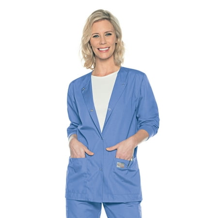Landau Long Sleeve Relaxed Fit Solid Print Jacket (Women's), 1 Count, 1 Pack