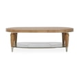 thumbnail image 3 of Michael Amini Villa Cherie Wood Oval Cocktail Table - Caramel, 3 of 5