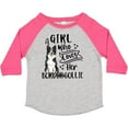 thumbnail image 3 of Inktastic A Girl Who Loves Her Border Collie Boys or Girls Toddler T-Shirt, 3 of 5