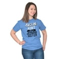 thumbnail image 3 of Best Awesome Crazy Sister Cute Funny Women's Plus Size Graphic Tee Brisco Brands 2X, 3 of 5