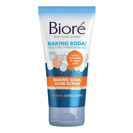 Biore Baking Soda Acne Scrub, 4.5 oz