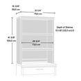 thumbnail image 2 of Sauder Aspen Post Engineered Wood Library Hutch in Pebble Pine/Brown Finish, 2 of 9