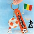 thumbnail image 2 of Soccer Football Keychains, Soccer Gifts Key Ring, Sports Fan Silicone Key Rings for Backpack, Sport Ball Car Keyrings Cute Soccers Ball Keyring, 2 of 6
