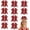 Red, variant on 10 count 7" Glitter Hair Bows for Girls Large Sequin Bows Shiny Cheerleading Hair Bows Ponytail Holder for Cheerleader Girls Softball ,Dance, Party
