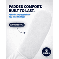 thumbnail image 6 of Special Essentials 6 Pairs Men's Cotton Diabetic Ankle Socks White 10-13, 6 of 7
