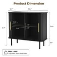 thumbnail image 6 of StorageWorks Set of 2 Tambour Door Accent Cabinet, Black, 6 of 11