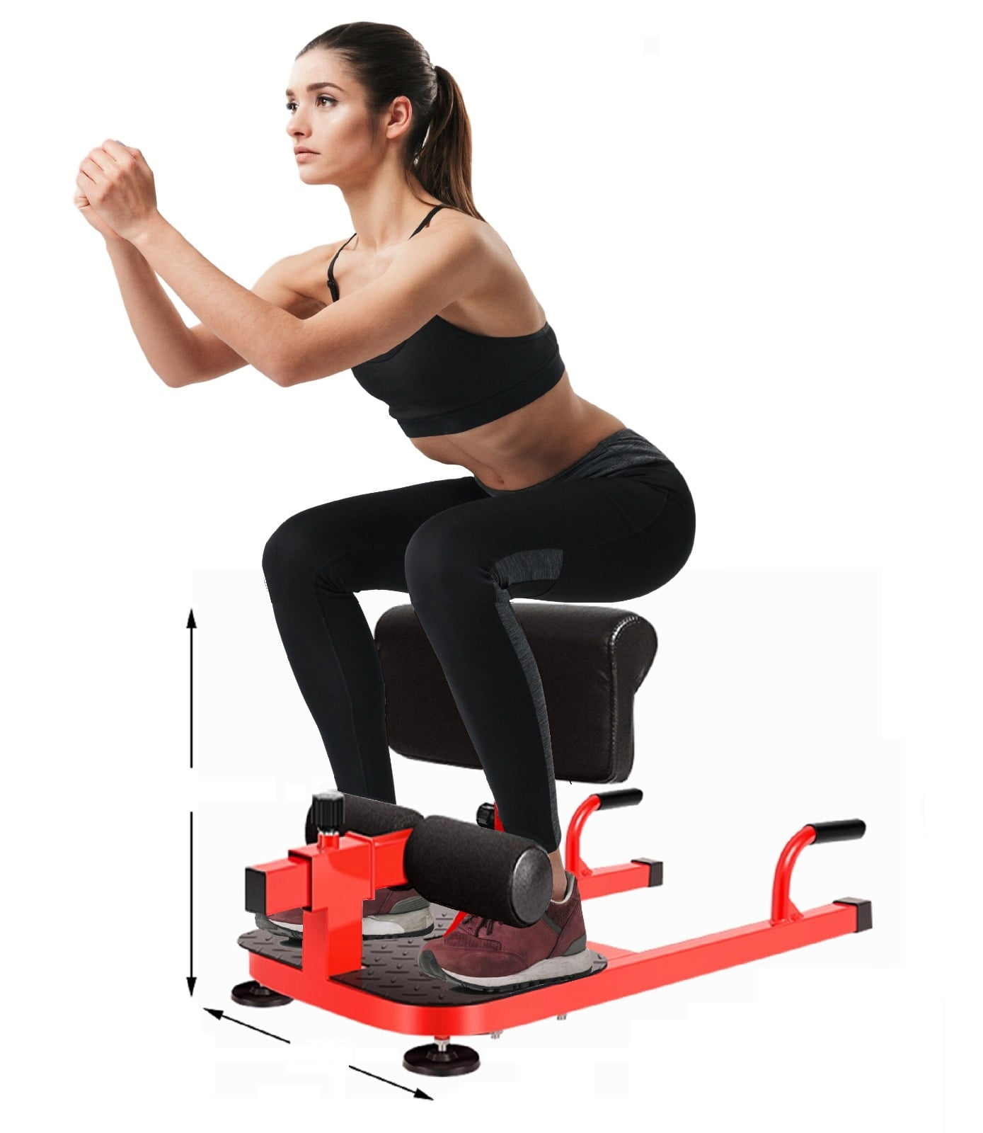 Cables Inc. Home Fitness Stand Machine Sissy Squat Quad/Core Training Bench 