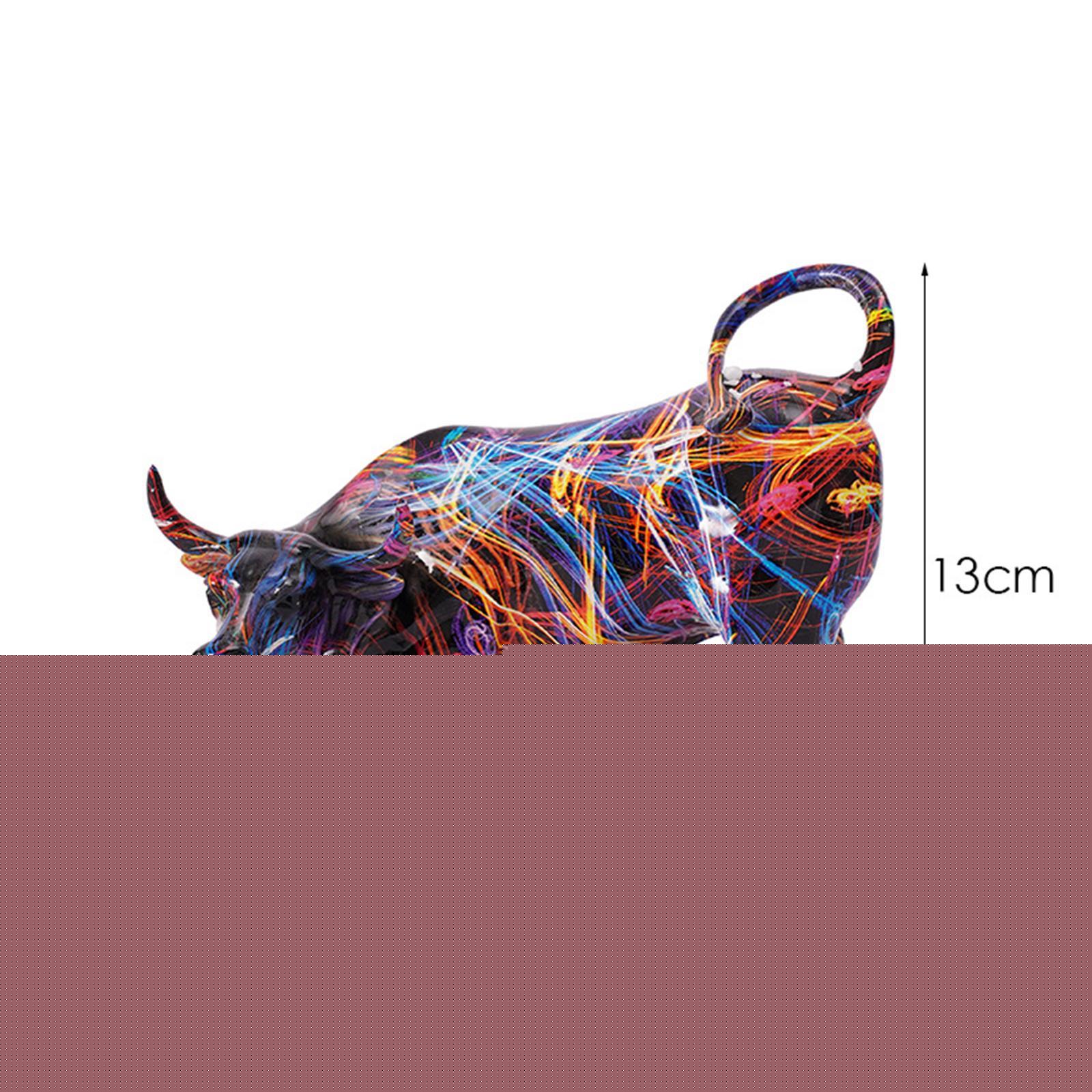 thumbnail image 4 of Colección de elegantes figuras de reno y toro, modernas estatuas de resina de ciervos y animales para sala de estar, oficina, escritorio, decoración d, 4 of 8