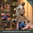 thumbnail image 3 of CraftBud Beginner Crochet Kit, Craft Supplies Amigurumi Stuffed Animal Kit with Step-by-Step Video Tutorials, Arts & Crafts for Kids and Adults, Harvey The Horse, 3 of 7