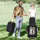 thumbnail image 1 of Golf Shoe Bag Oxford Fabric | Breathable Dustproof Sports Shoe Storage | Separate Compartments | Portable Handle | Sturdy Zippers | 14x9.4x6in | 1pc | Black Gray Hot Pink, 1 of 6