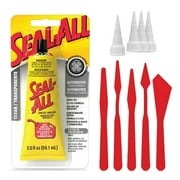 Seal All (2 fl oz), Snip Tip Applicator (x4), Glue Spreader Tools (x5)