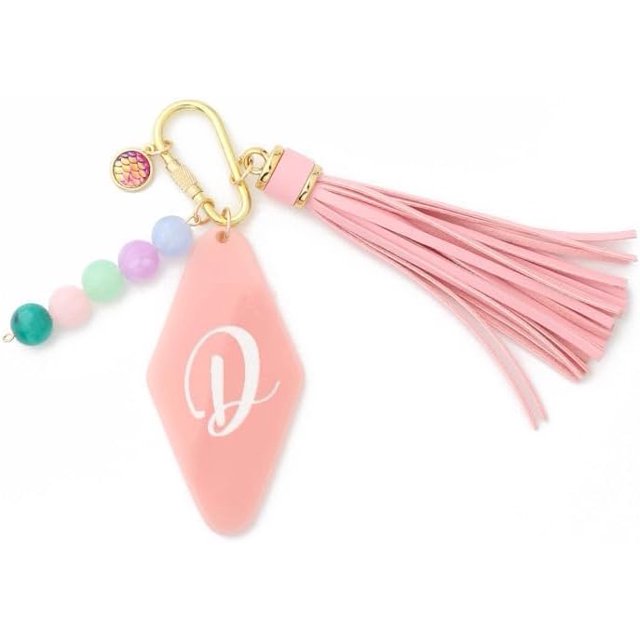 Letter Keychain,26 Letters A-Z Decorative Letter Keychain,Name Keychain for Women Girls Men Teenager Gift