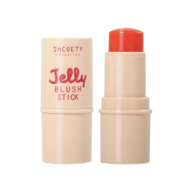 Jelly Blush Lipstick Lip And Cheek Use 4-color Highlighter And Contouring Stick Lip Gloss Rouge Blush